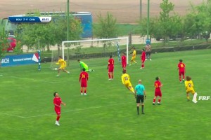 U16國(guó)足0-3落后羅馬尼亞U16，防守走神對(duì)手包抄破門